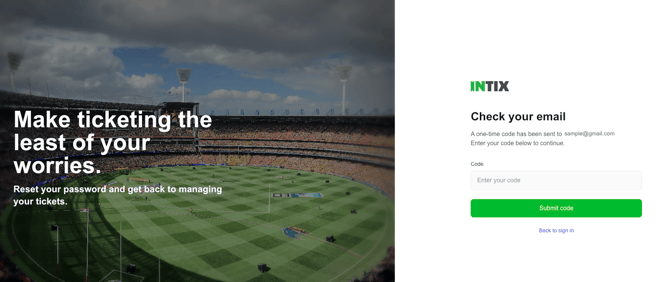 Password reset_send code