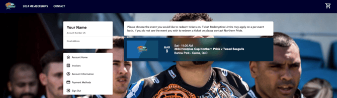 Ticket Package redeem2